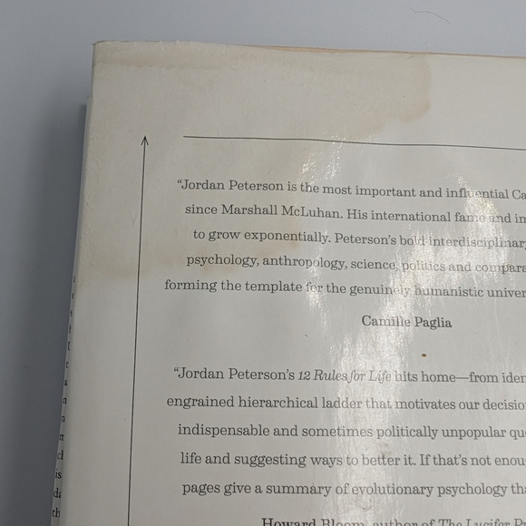 12 Rules for Life by Jordan B. Peterson Hardcover - Picture 3 of 7